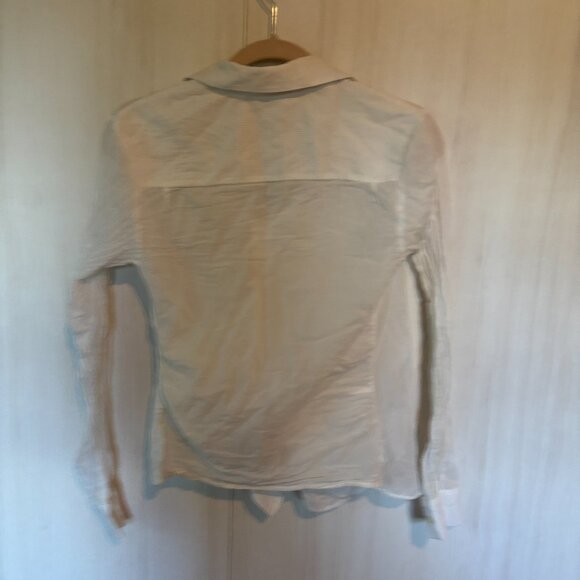 ALL SAINTS Sirena Shirt, Chalk White, Size Small - Picture 6 of 6